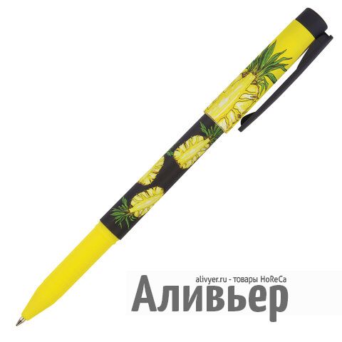 Ручка шариковая BRUNO VISCONTI FreshWrite, СИНЯЯ, "Ананас", узел 0,7 мм, линия письма 0,5 мм, 20-021