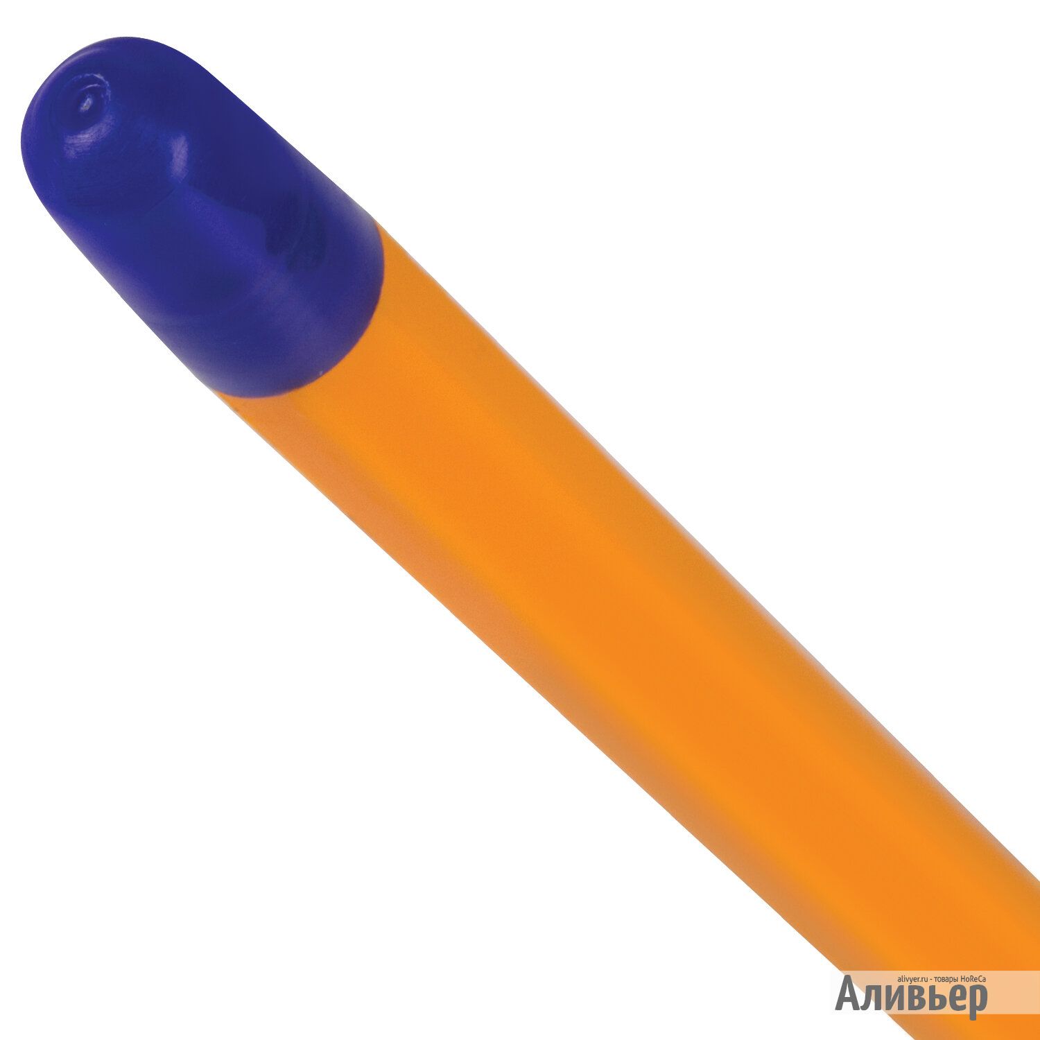 Ручка шариковая STAFF "EVERYDAY", СИНЯЯ, шестигранная, корпус оранжевый, узел 1 мм, линия письма 0,5, изображение 14