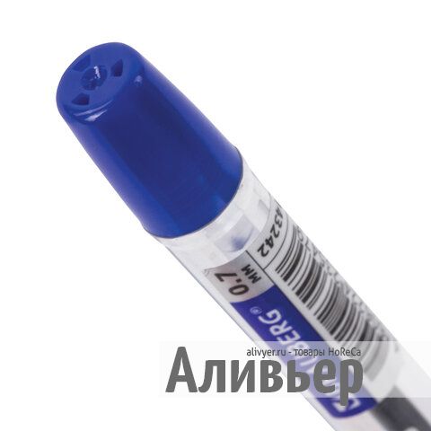 Ручка шариковая масляная с грипом BRAUBERG Model-XL ORIGINAL СИНЯЯ узел 0,7 мм линия письма 0,3, изображение 7
