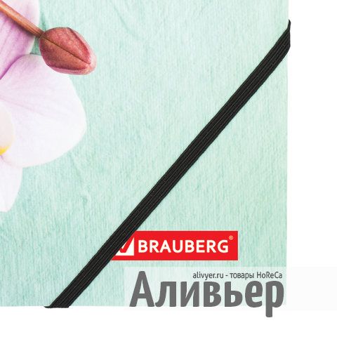 Папка на резинках BRAUBERG "FLOWER", А4, цветная печать, до 300 листов, 500 мкм, 228032, изображение 8